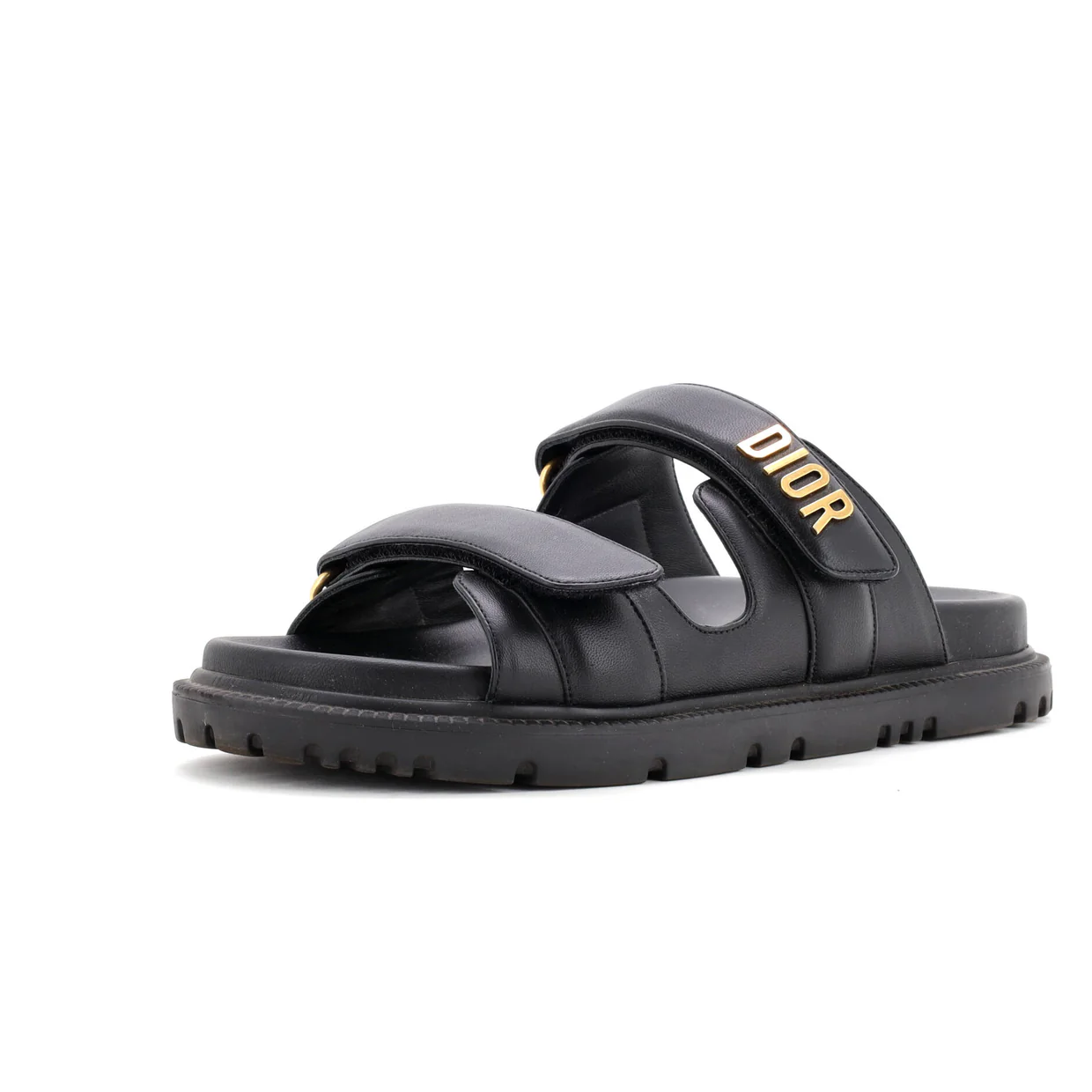 Women's DiorAct Slide Sandals Leather - Deep Luxury