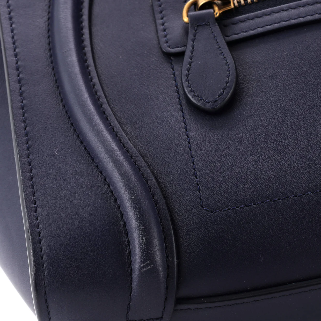 Luggage Bag Smooth Leather Micro - Deep Luxury