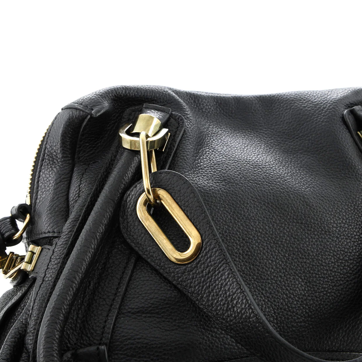 Paraty Top Handle Bag Leather Medium - Deep Luxury