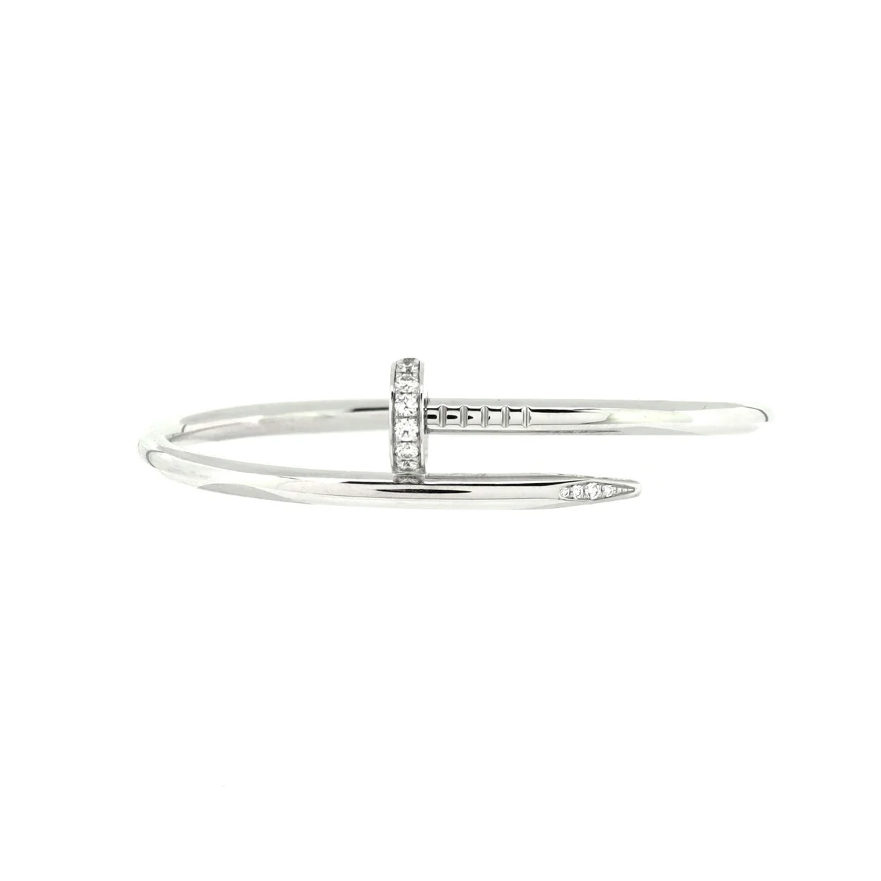 Juste un Clou Bracelet 18K White Gold with Diamonds Classic - Deep Luxury