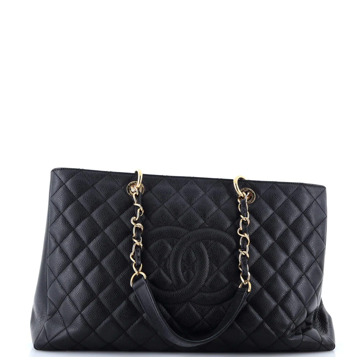 Grand Shopping Tote Quilted Caviar XL - Deep Luxury