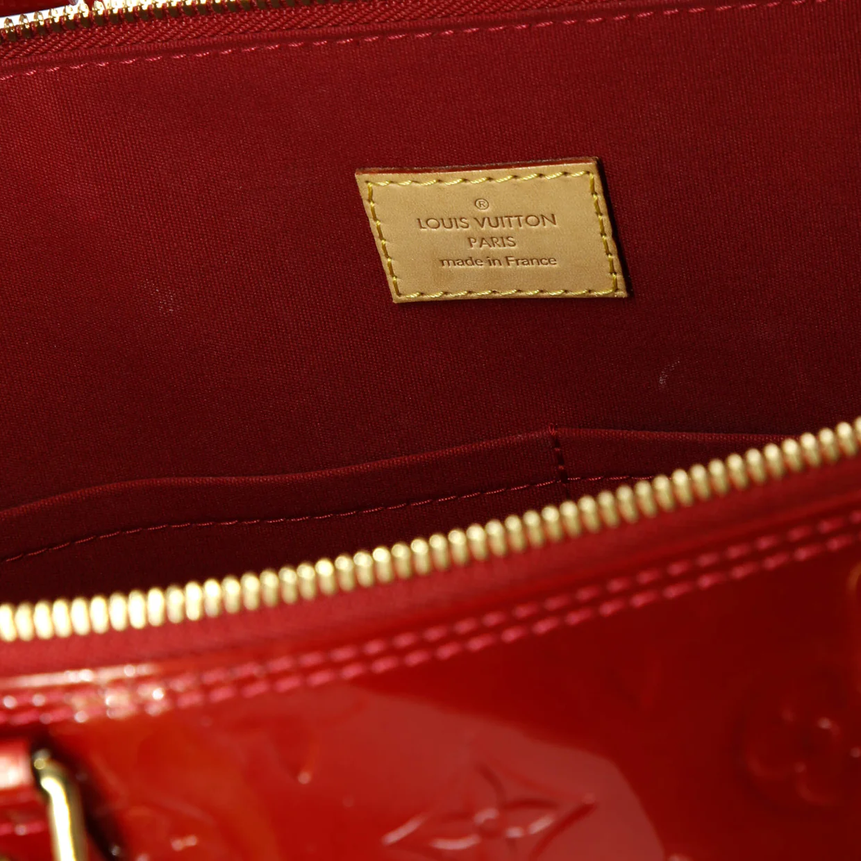 Alma Handbag Monogram Vernis GM - Deep Luxury