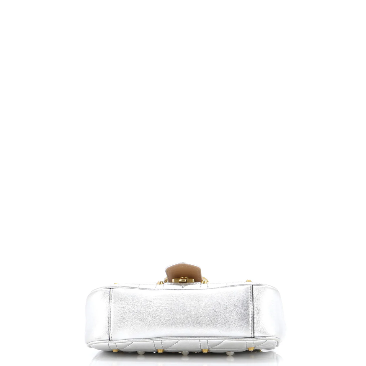 Pearly GG Marmont Flap Bag Embellished Matelasse Leather Mini - Deep Luxury