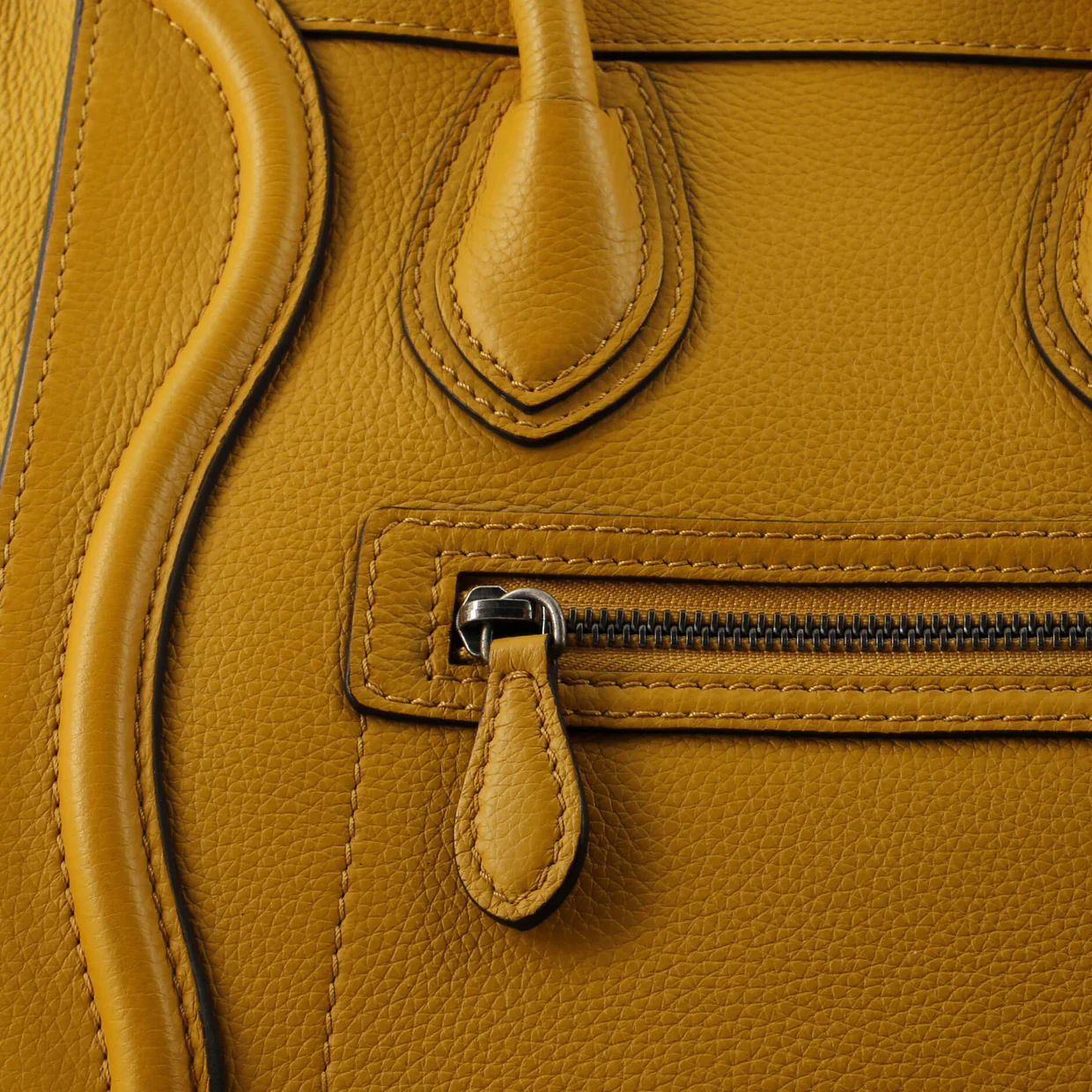 Luggage Bag Grainy Leather Micro - Deep Luxury