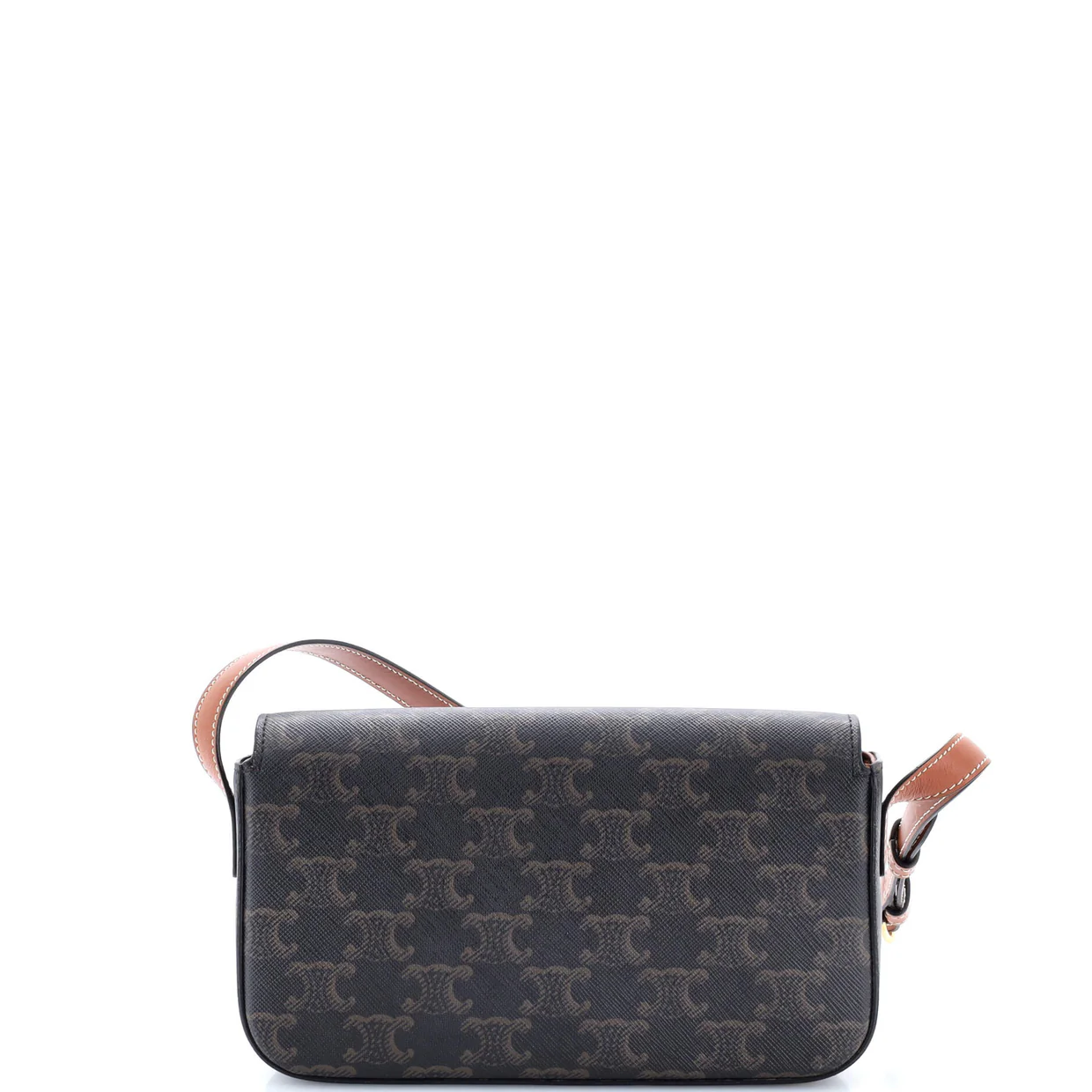 Triomphe East-West Shoulder Bag Triomphe Coated Canvas - Deep Luxury