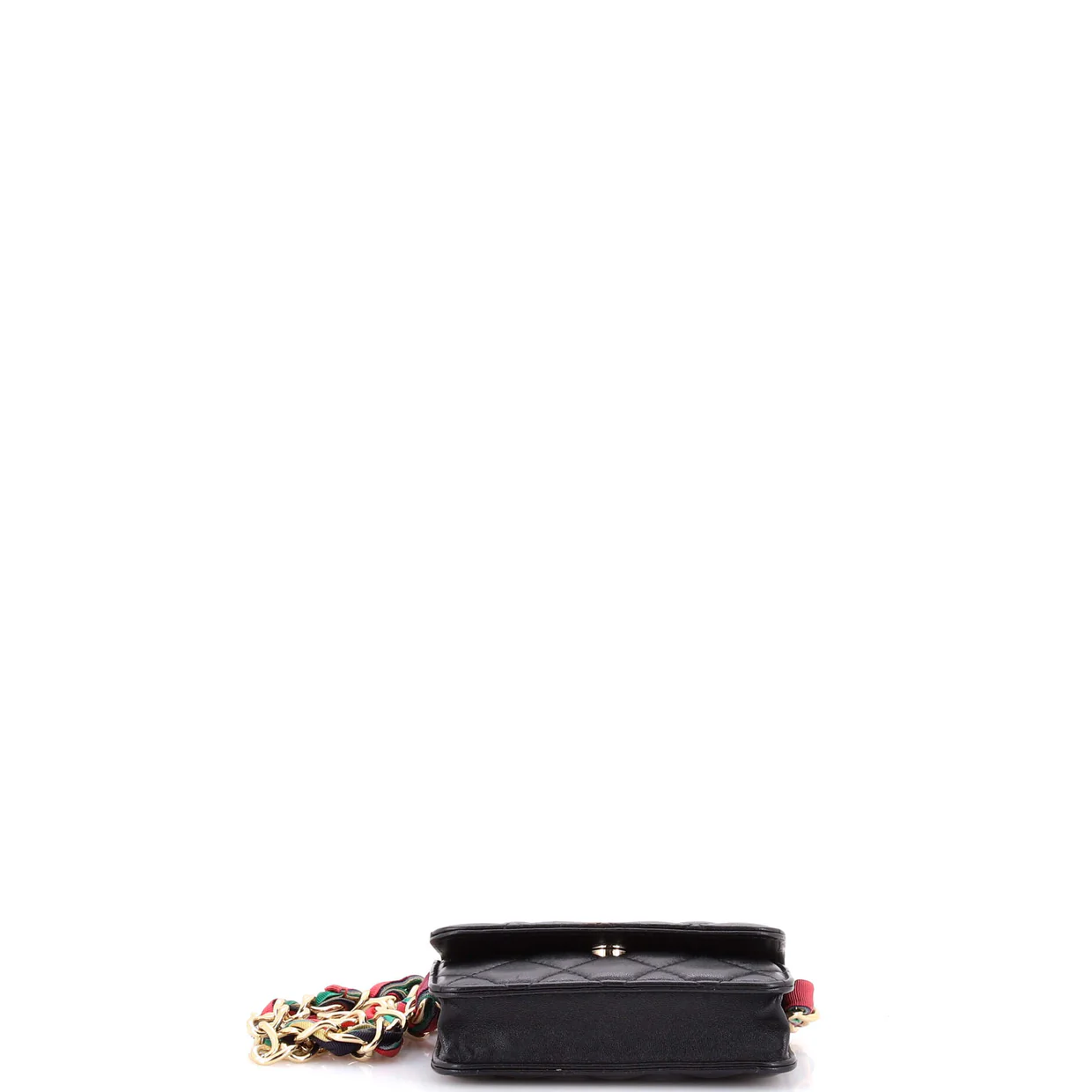 Ribbon Chain Belt Bag Quilted Lambskin - Deep Luxury