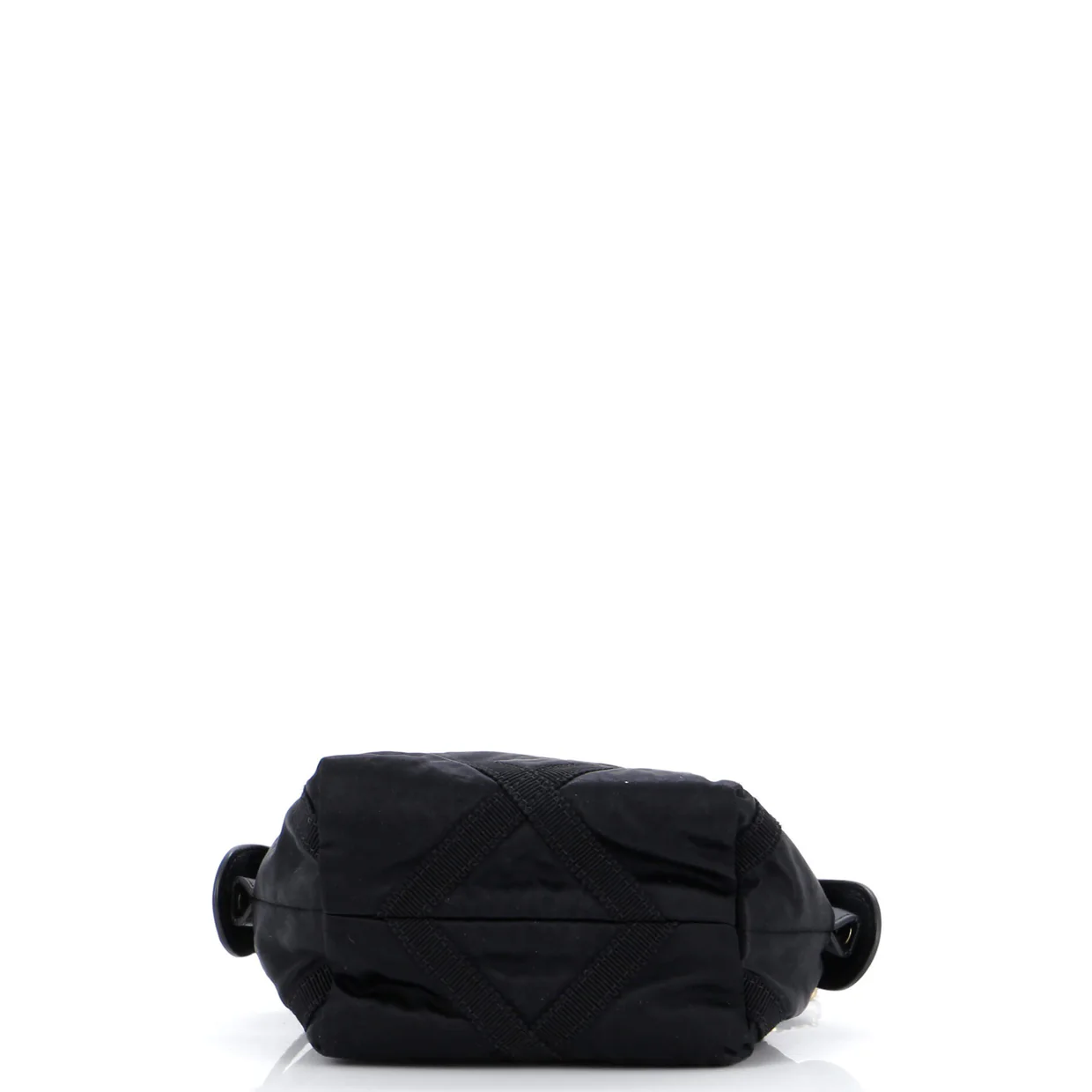 Top Handle Clutch with Chain Nylon with Grosgrain Mini - Deep Luxury