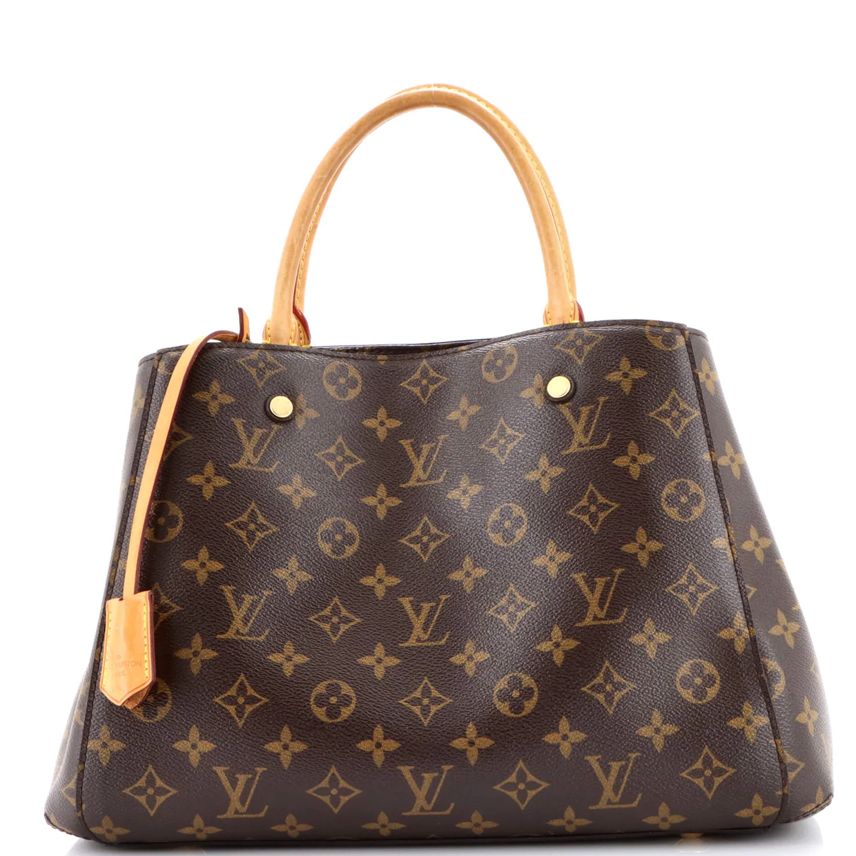 Montaigne Handbag Monogram Canvas MM - Deep Luxury