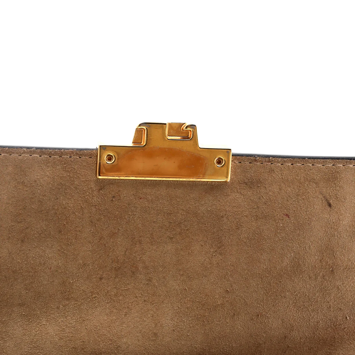 Kan U Shoulder Bag Zucca Embossed Leather Small - Deep Luxury