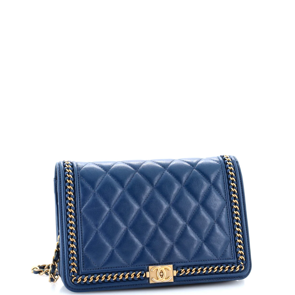 Chain Around Boy Wallet on Chain Quilted Lambskin - Deep Luxury