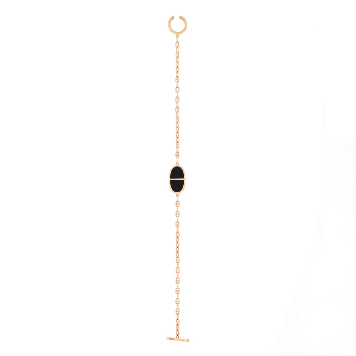 Chaine d'Ancre Verso Bracelet 18K Rose Gold with Ceramic - Deep Luxury