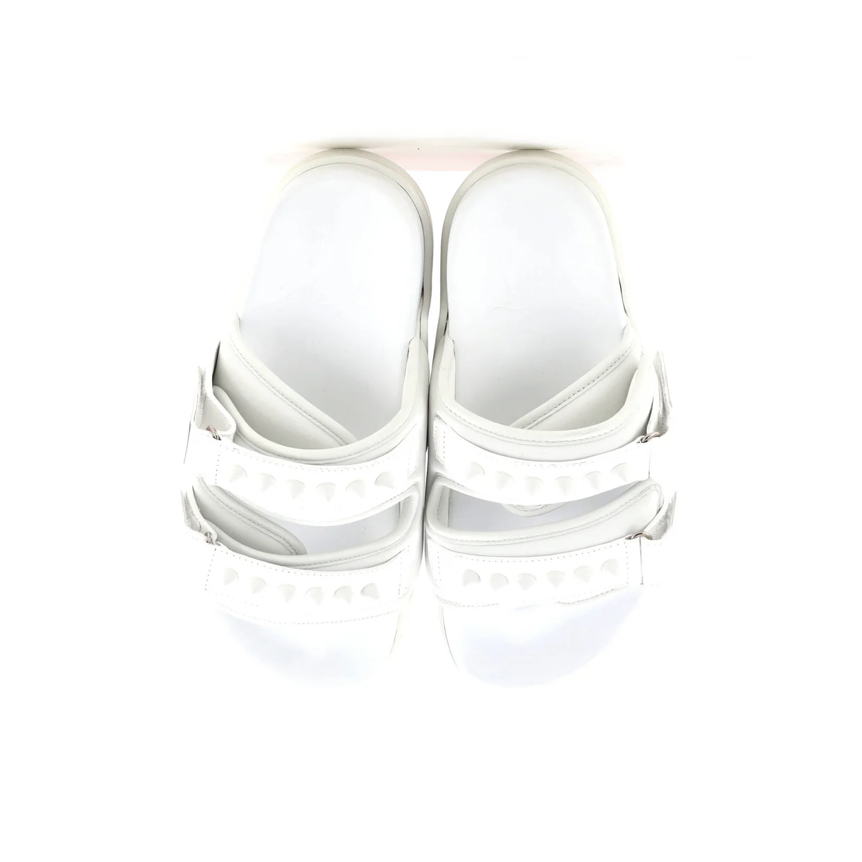 Women's Daddy Pool Flat Sandals Leather and Rubber - Deep Luxury