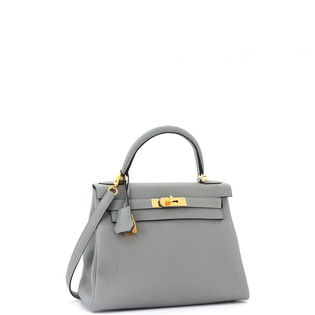 Kelly Handbag Grey Togo with Gold Hardware 28 - Deep Luxury