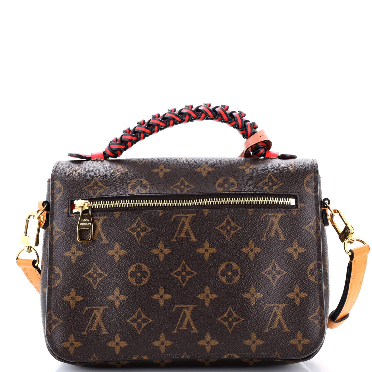 Braided Handle Pochette Metis Monogram Canvas with Leather - Deep Luxury