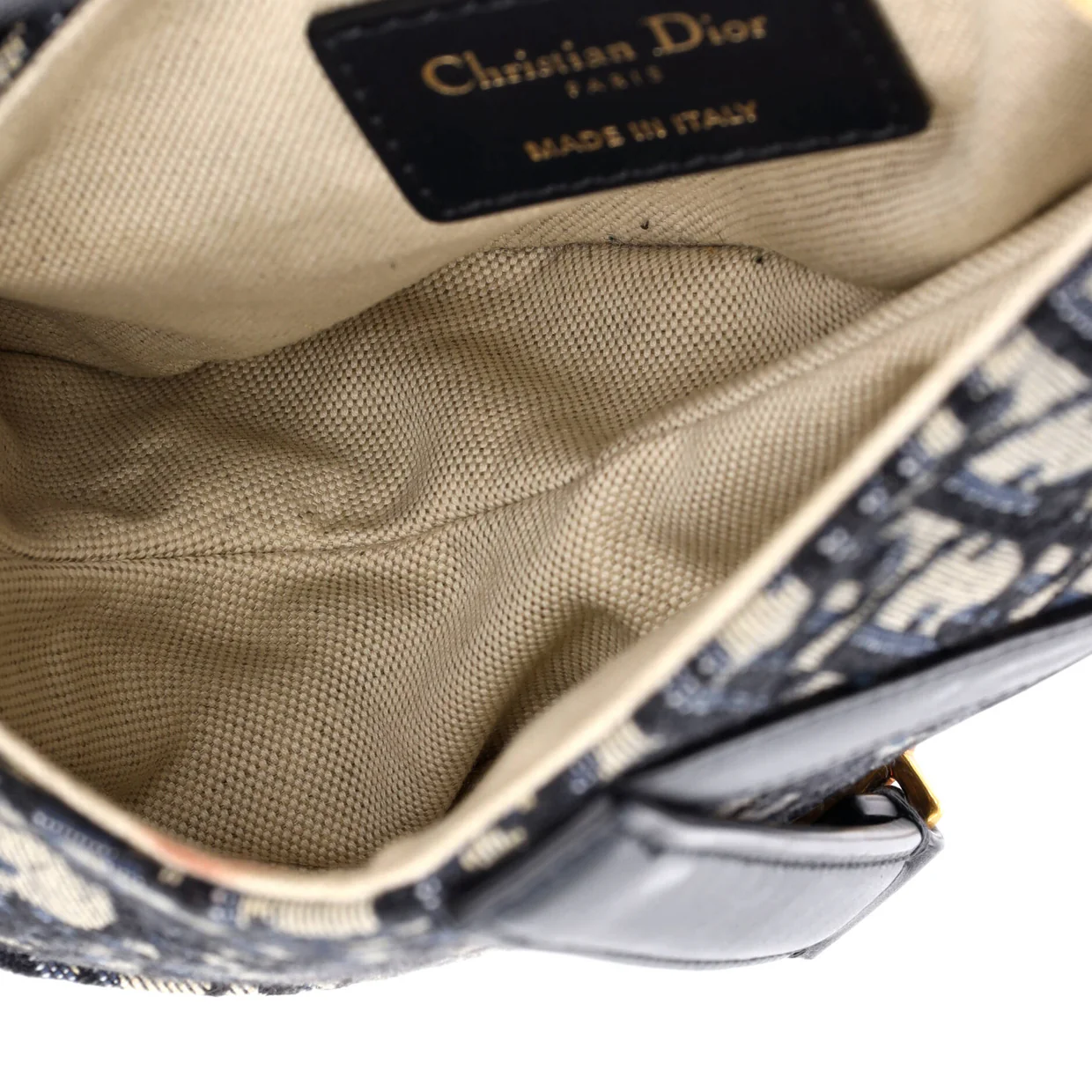 Saddle Handbag Oblique Canvas Mini - Deep Luxury