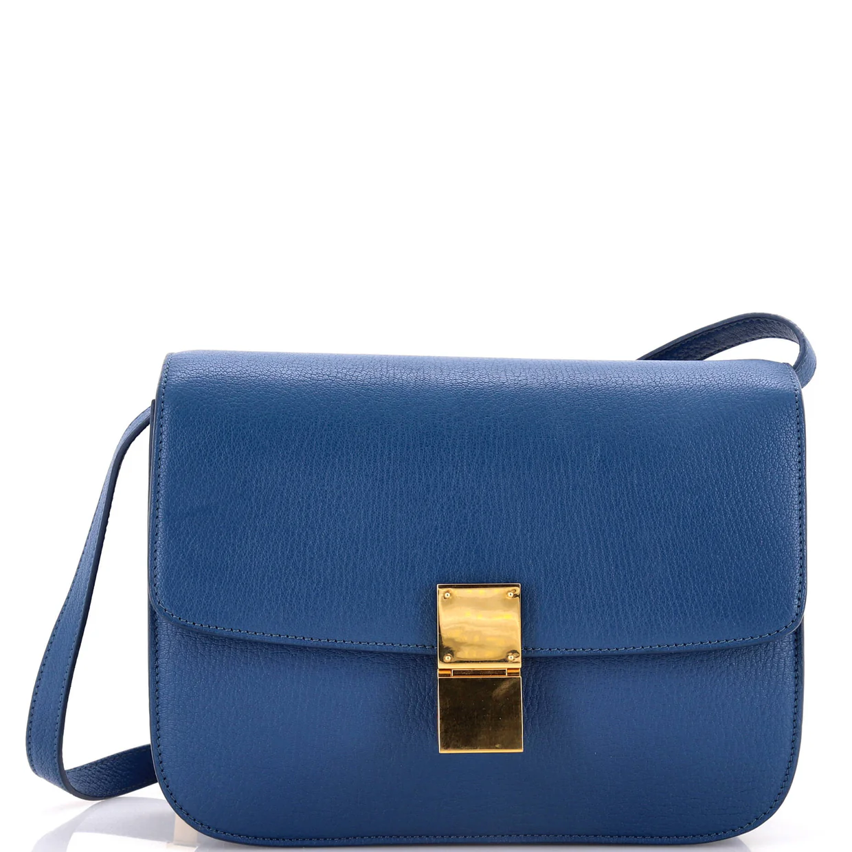 Classic Box Bag Grainy Leather Medium - Deep Luxury