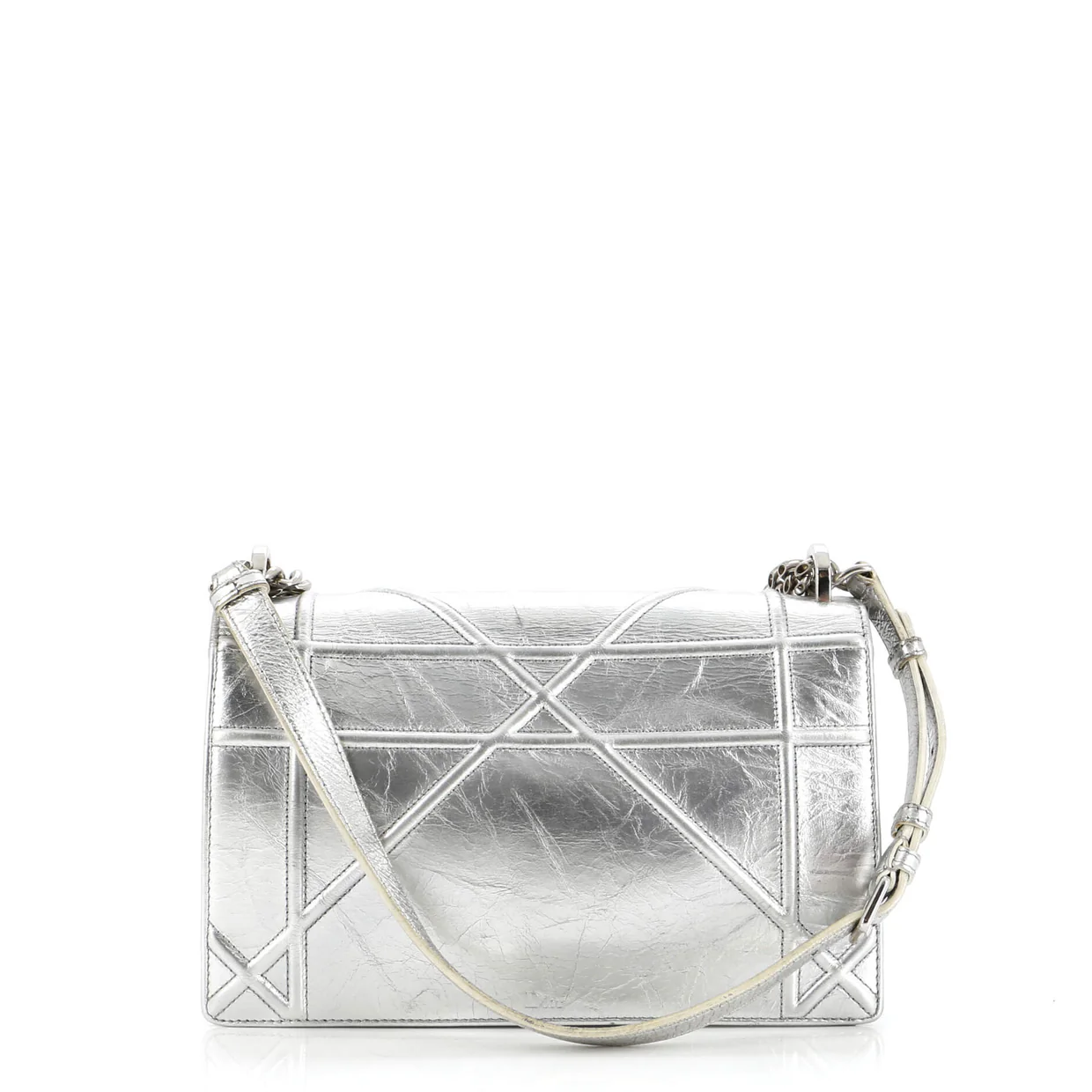 Diorama Clasp Flap Bag Crinkled Lambskin Small - Deep Luxury