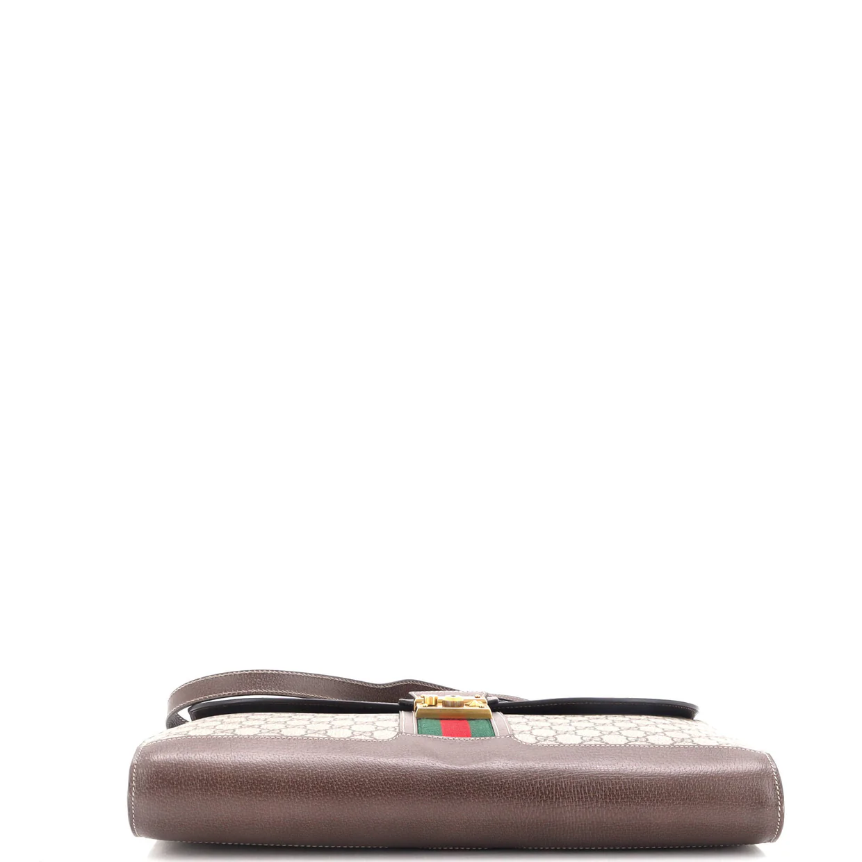 Padlock Web Messenger Bag GG Coated Canvas Large - Deep Luxury