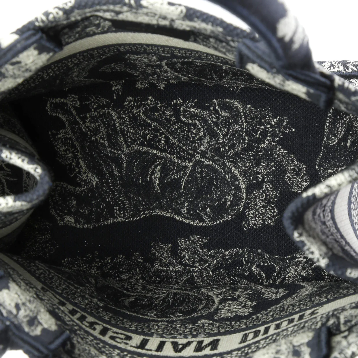 Book Tote Embroidered Canvas Small - Deep Luxury