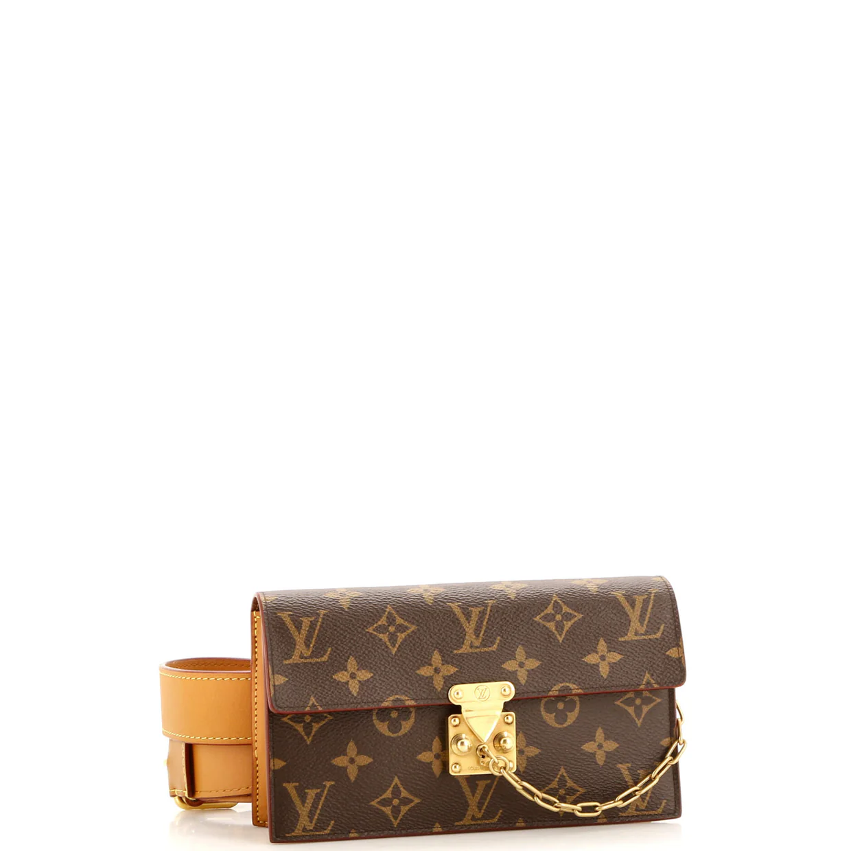 S Lock Belt Pouch Monogram Canvas - Deep Luxury