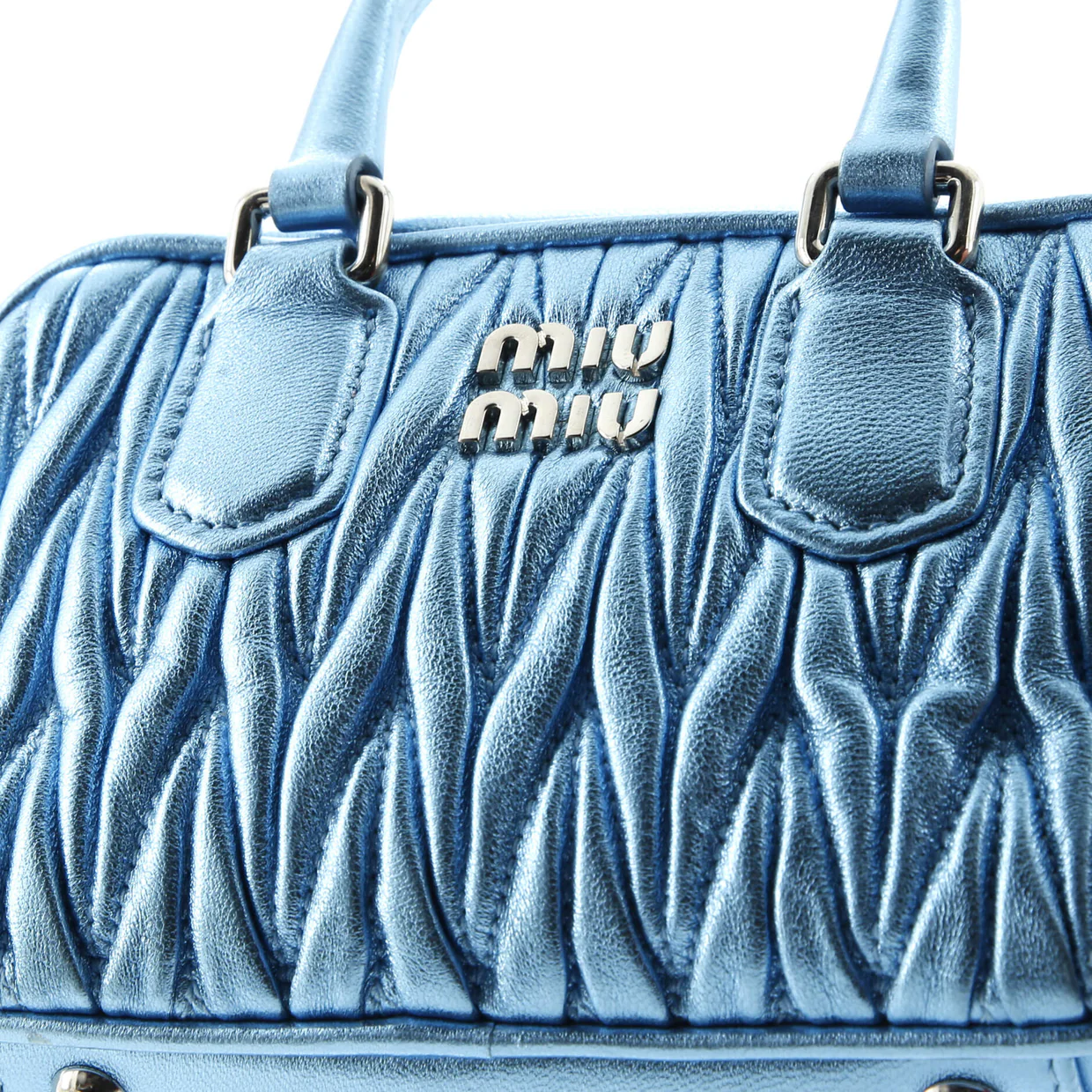 Arcadie Top Handle Chain Bag Matelasse Leather XXS - Deep Luxury