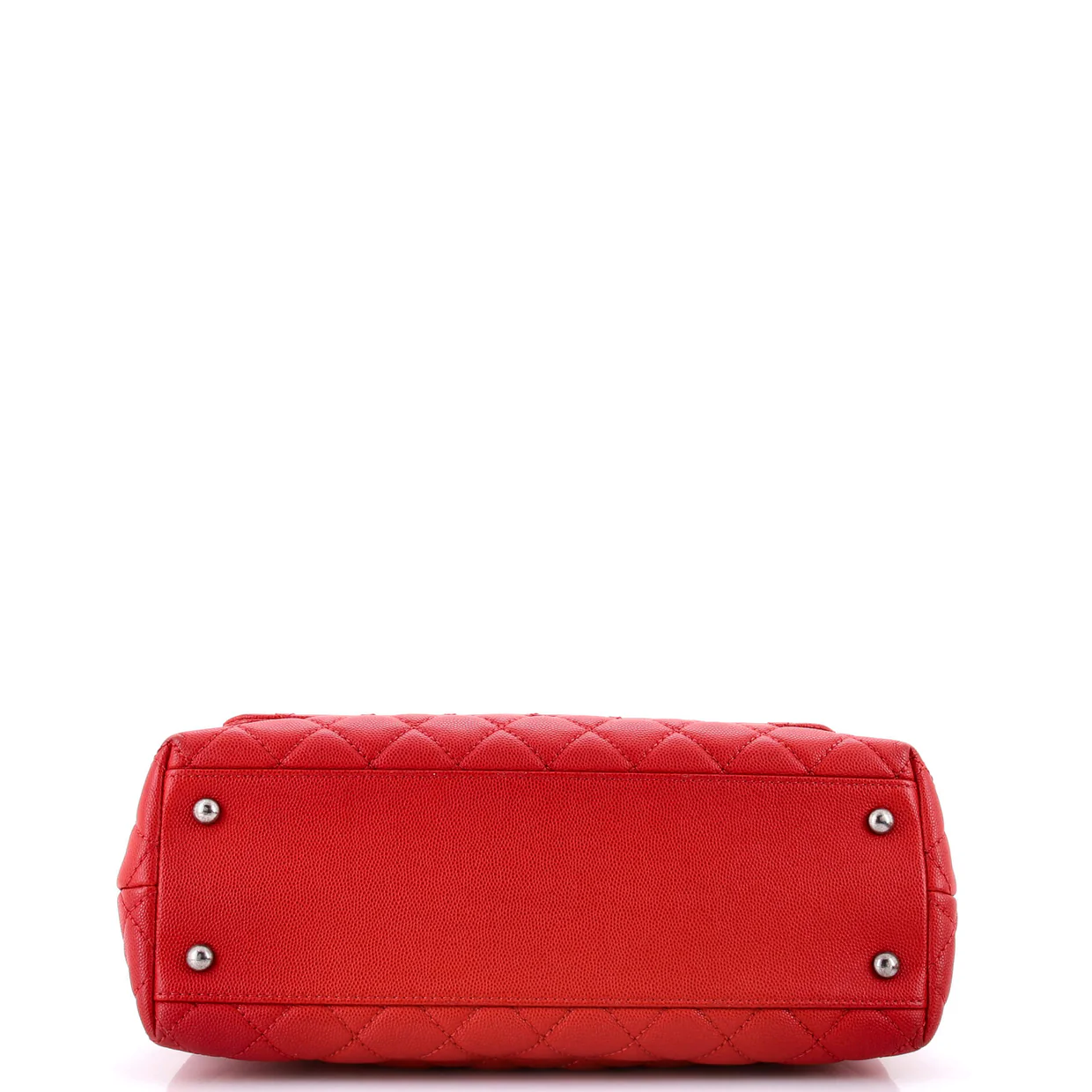 Coco Top Handle Bag Quilted Caviar Small - Deep Luxury