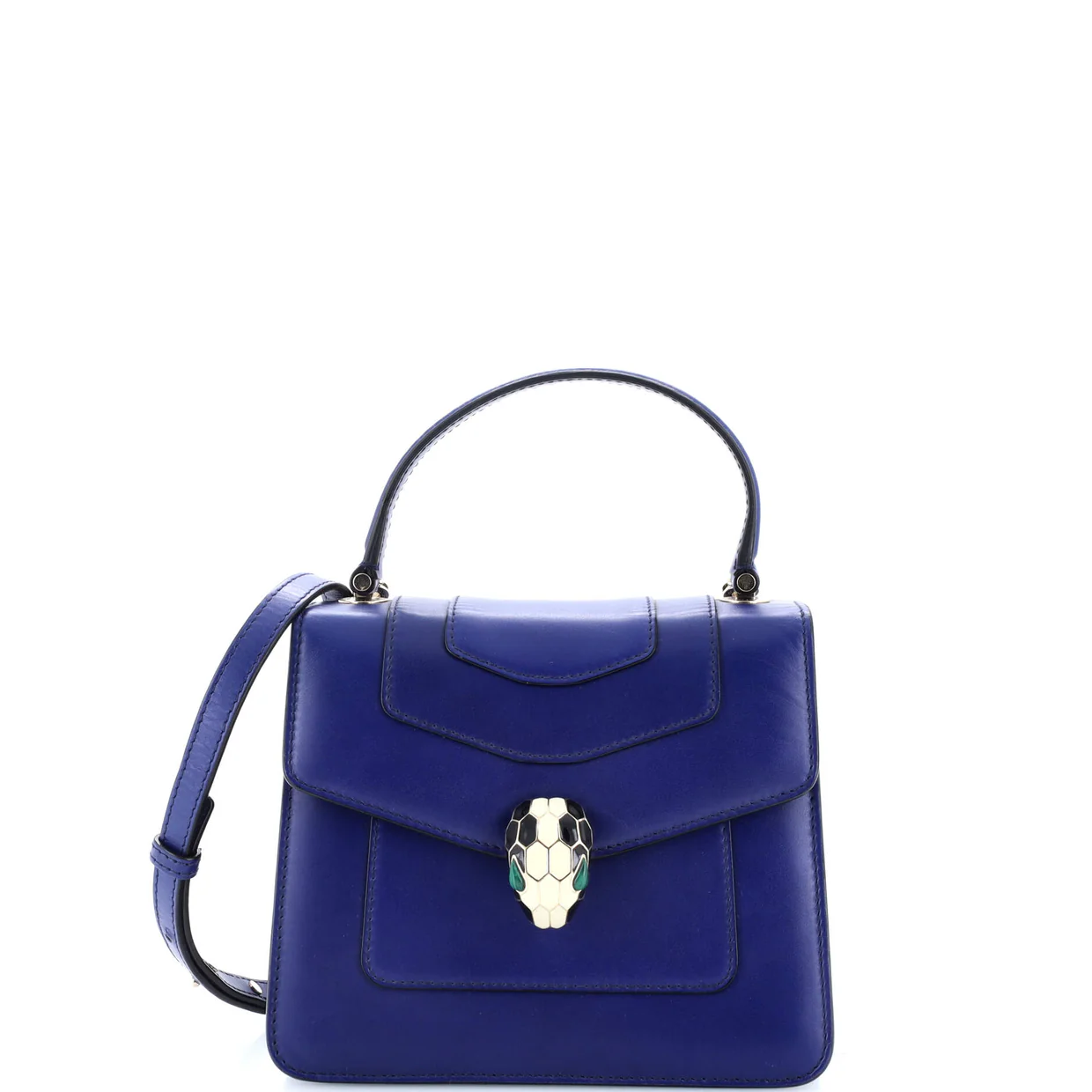 Serpenti Forever Top Handle Bag Leather Small - Deep Luxury