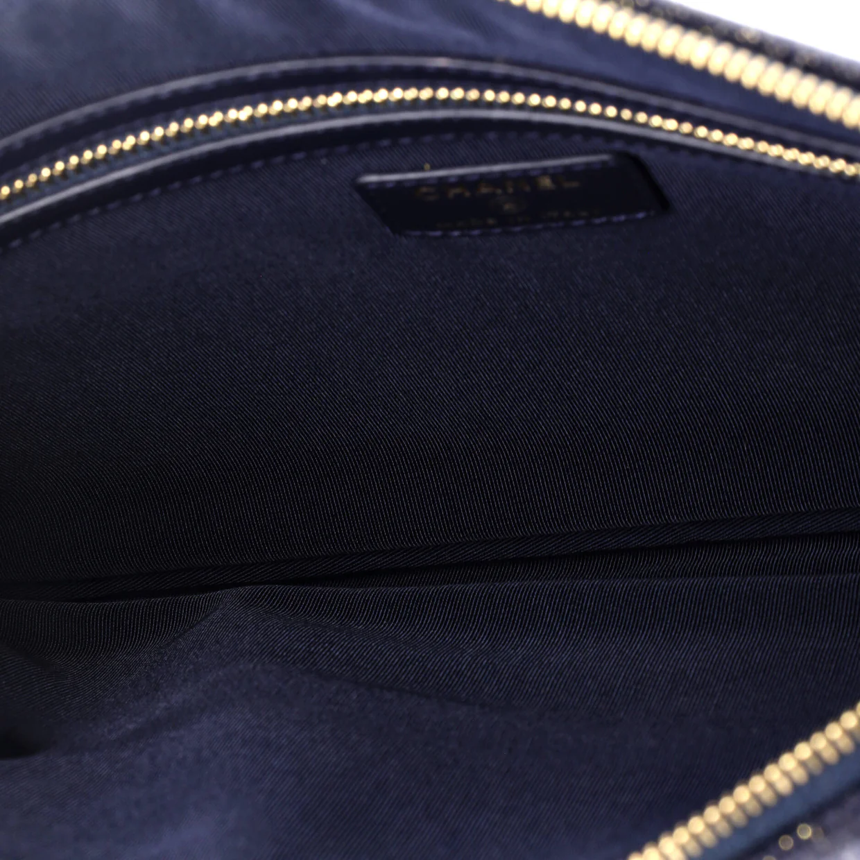 Deauville Pouch Lurex Canvas Medium - Deep Luxury