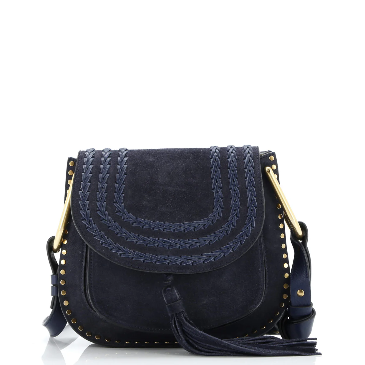 Hudson Handbag Whipstitch Suede Mini - Deep Luxury