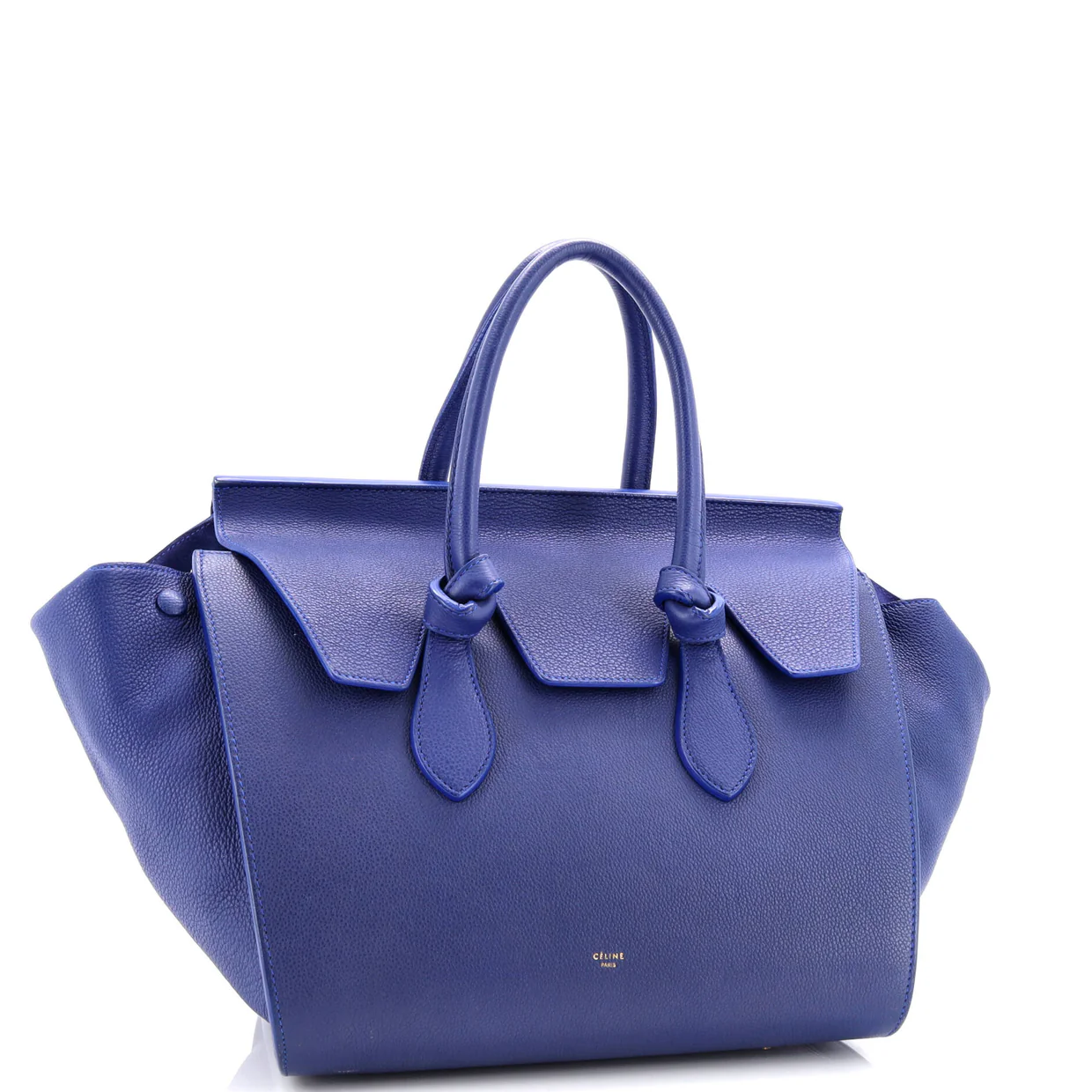 Tie Knot Tote Grainy Leather Medium - Deep Luxury