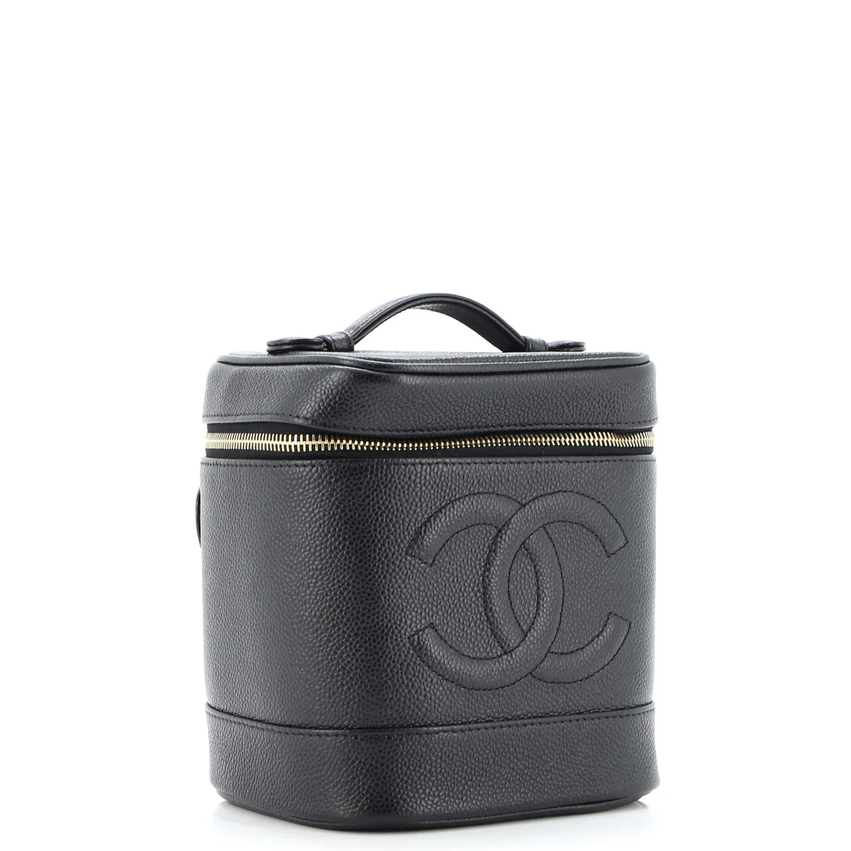 Vintage Timeless Cosmetic Case Caviar Tall - Deep Luxury