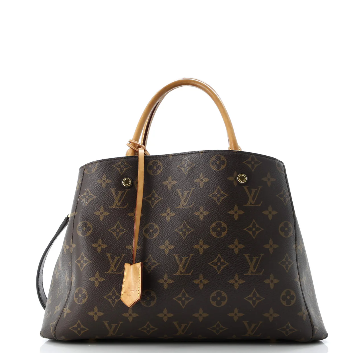 Montaigne Handbag Monogram Canvas MM - Deep Luxury