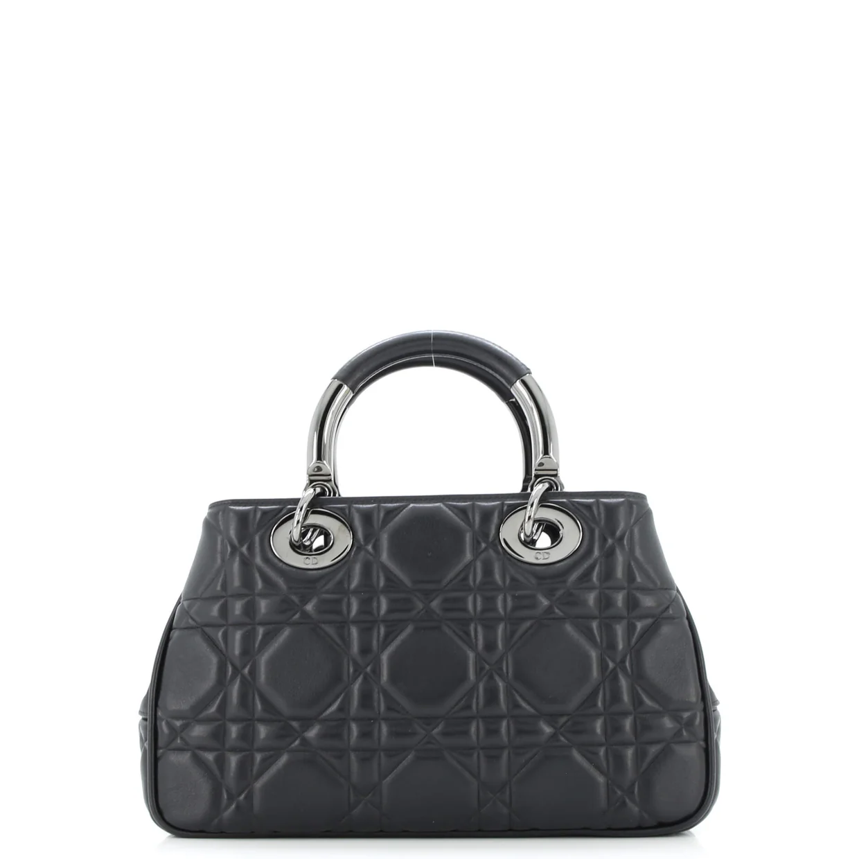 Lady 95.22 Bag Cannage Embossed Leather Medium - Deep Luxury