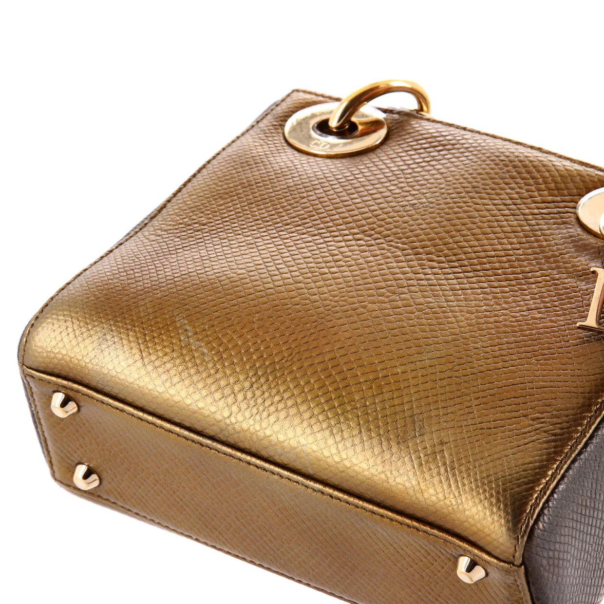 Lady Dior Chain Bag Lizard Mini - Deep Luxury