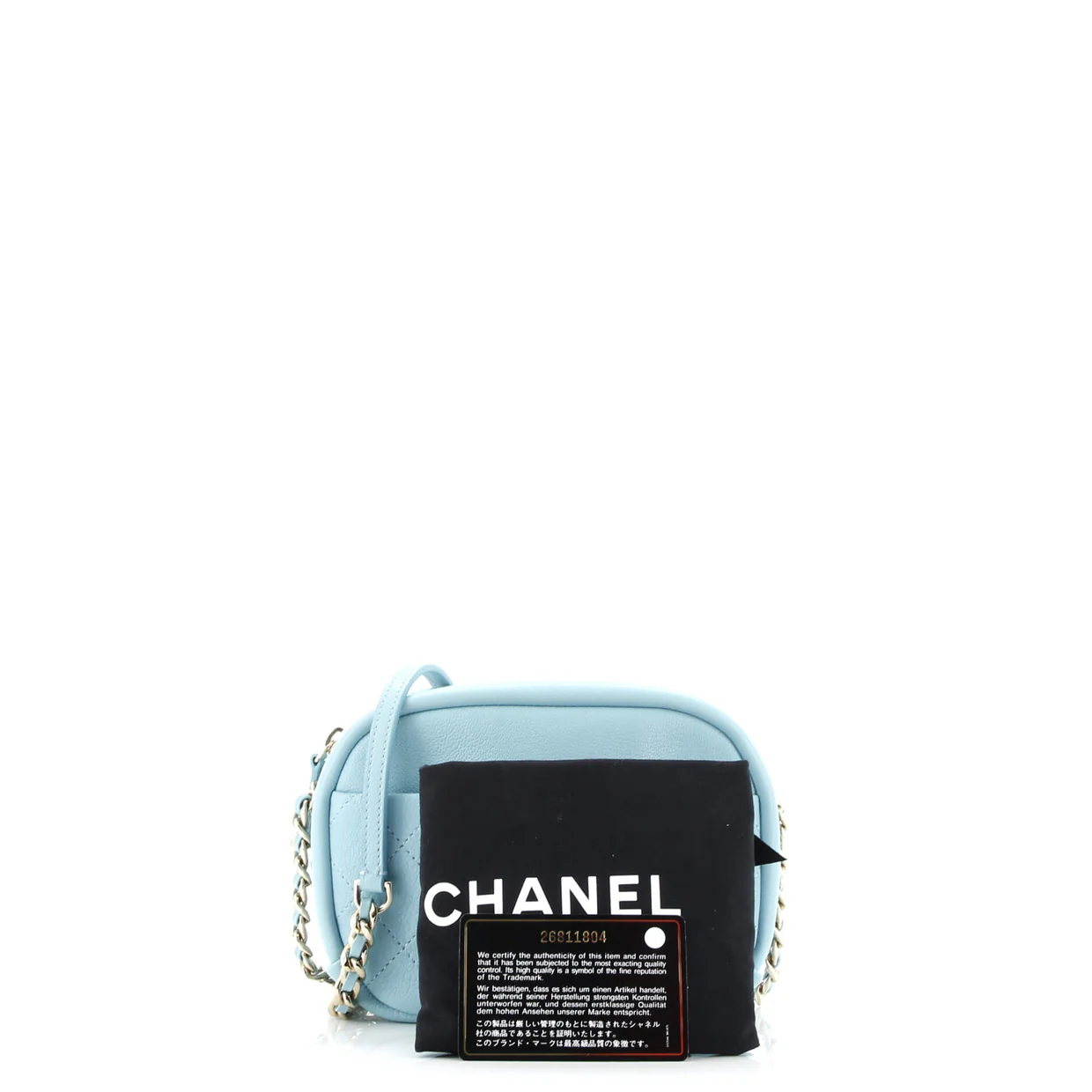 Casual Trip Camera Case Quilted Goatskin Small - Deep Luxury