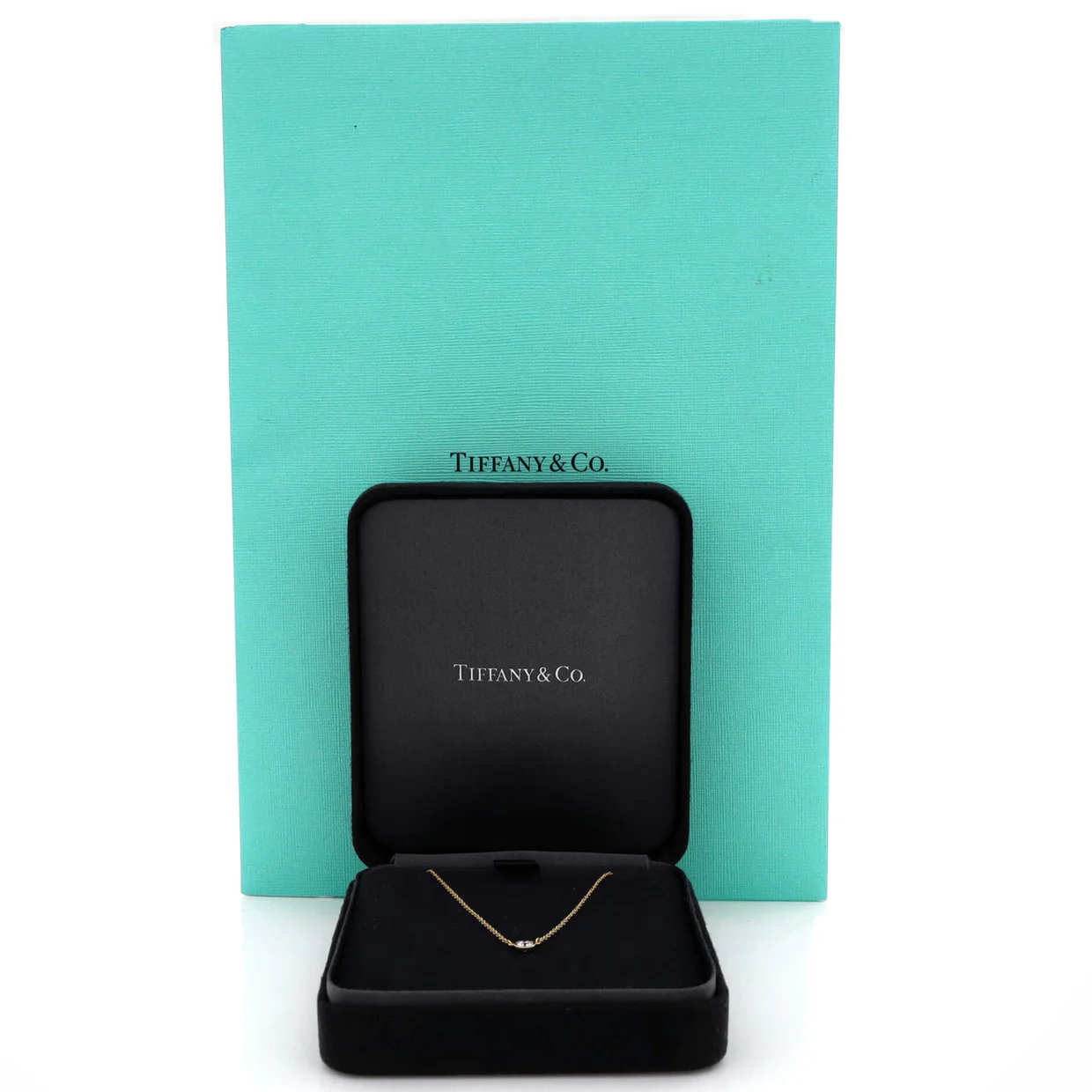 Elsa Peretti Diamonds By The Yard Pendant Necklace 18K Rose Gold 0.20-0.29CT - Deep Luxury