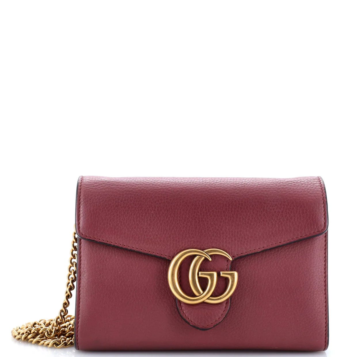 GG Marmont Chain Wallet Leather Mini - Deep Luxury