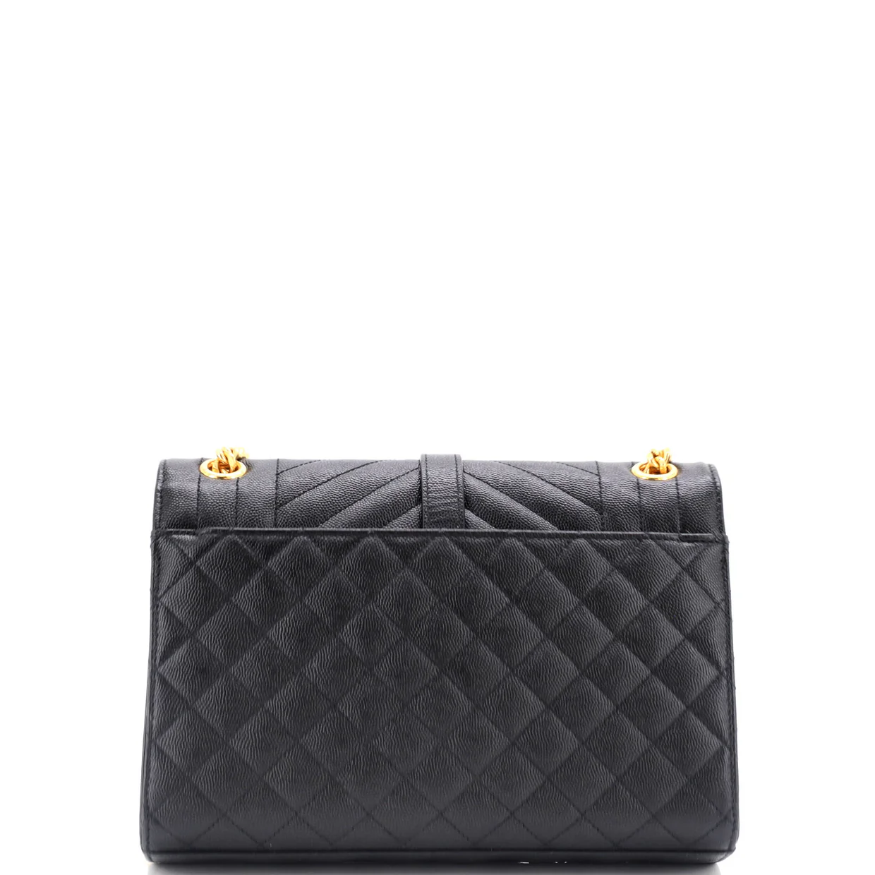 Classic Monogram Envelope Satchel Mixed Matelasse Leather Medium - Deep Luxury