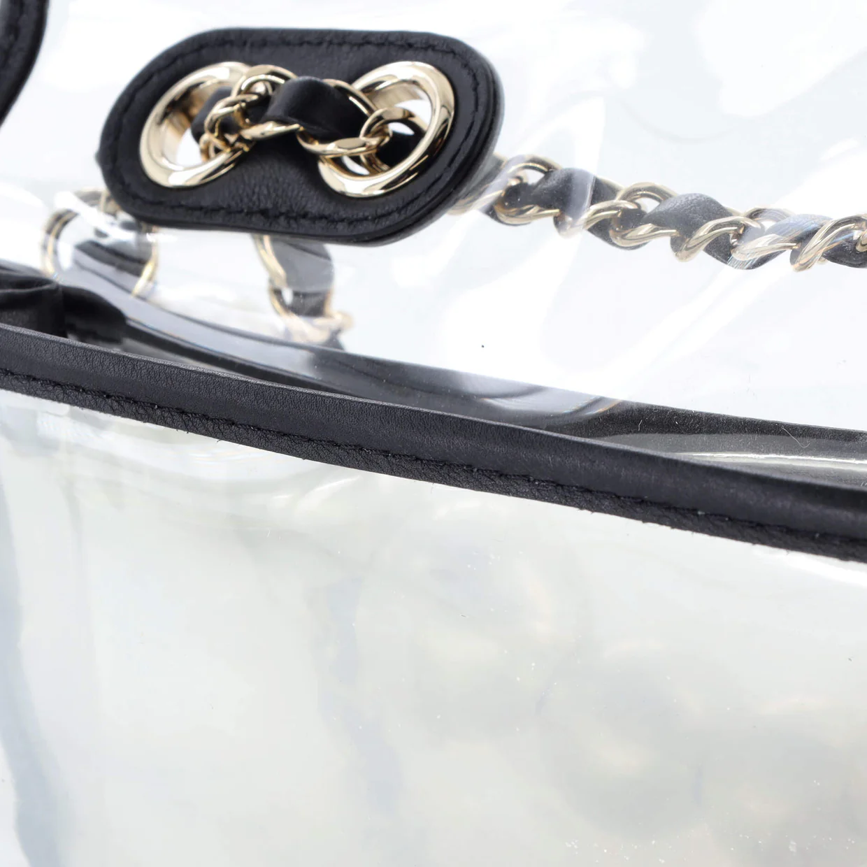 Sand By The Sea Pearl Flap Bag PVC with Lambskin Medium - Deep Luxury