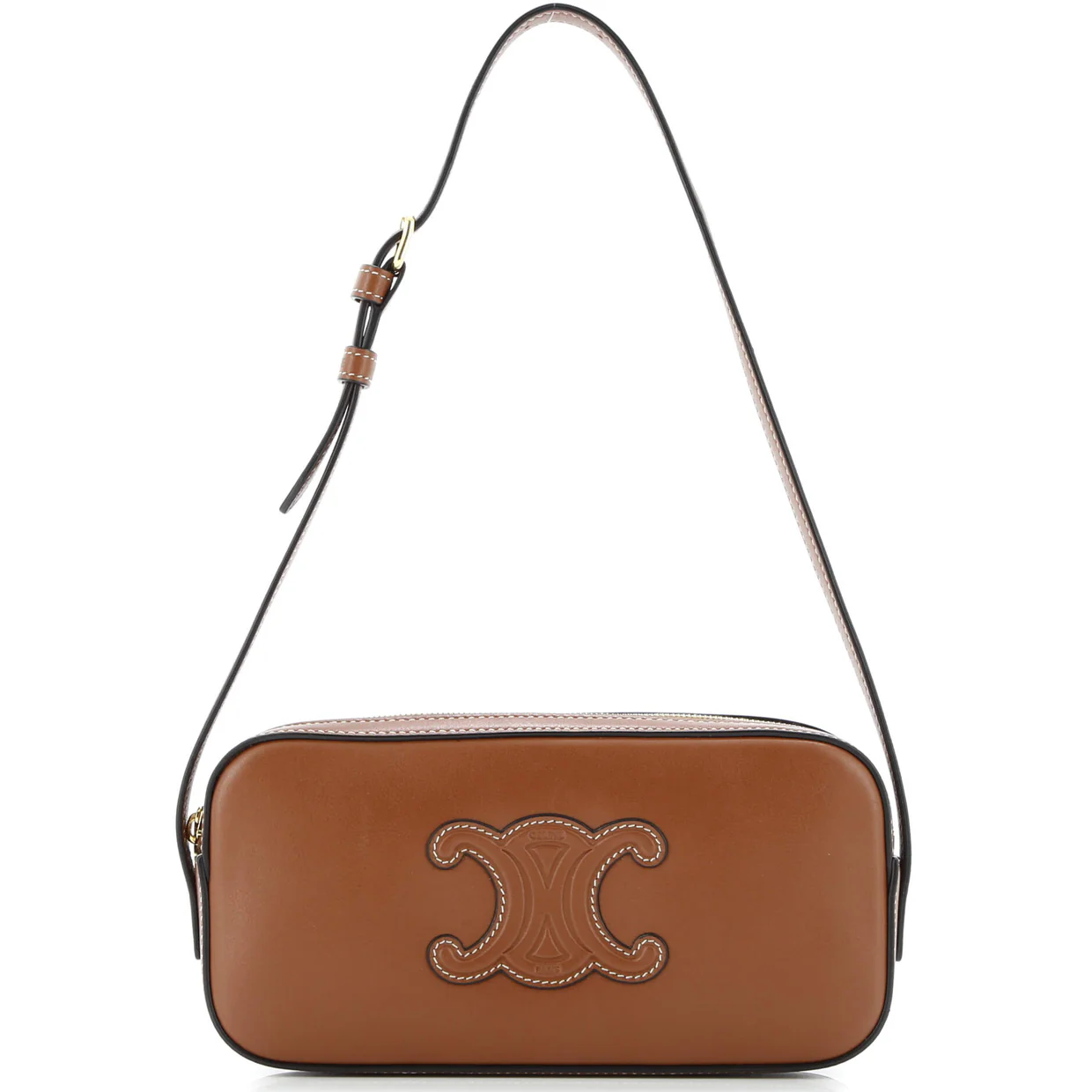 Cuir Triomphe Camera Shoulder Bag Leather Mini - Deep Luxury