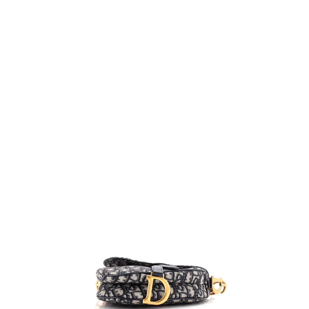 Saddle Handbag with Strap Oblique Canvas Mini - Deep Luxury