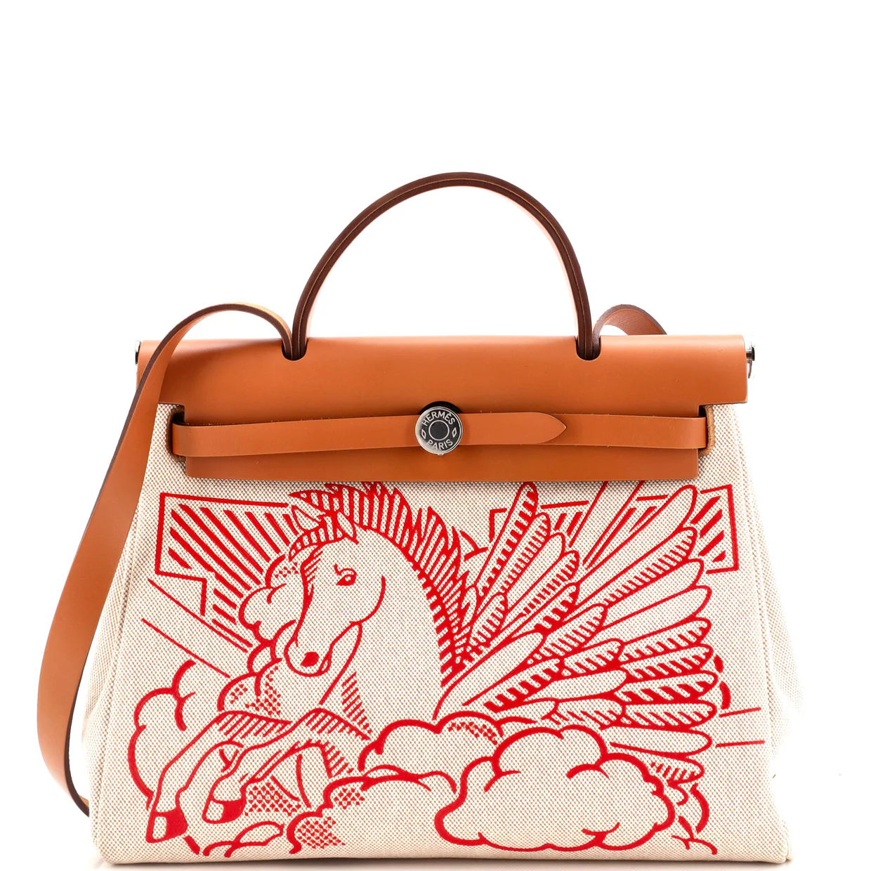 Herbag Zip Pegase Pop Toile and Leather 31 - Deep Luxury