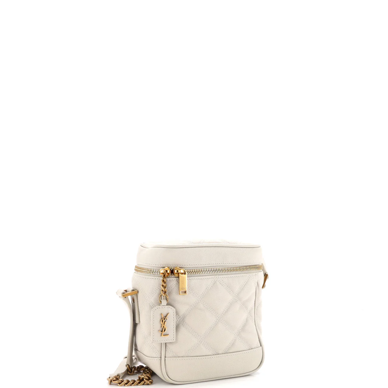 80's Vanity Bag Quilted Leather - Deep Luxury