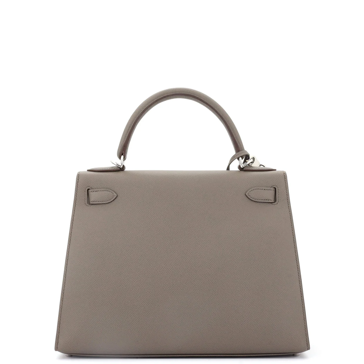 Kelly Handbag Grey Epsom with Palladium Hardware 28 - Deep Luxury