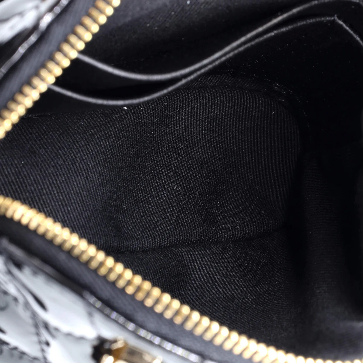 CC Dome Zip Crossbody Bag Quilted Patent Mini - Deep Luxury