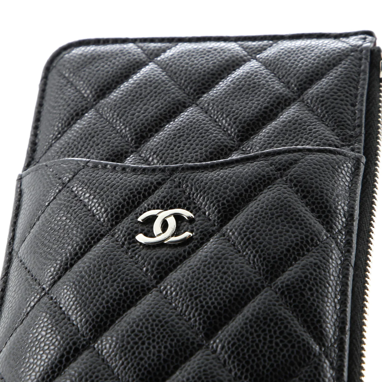 Classic Phone Case Pouch Quilted Caviar - Deep Luxury