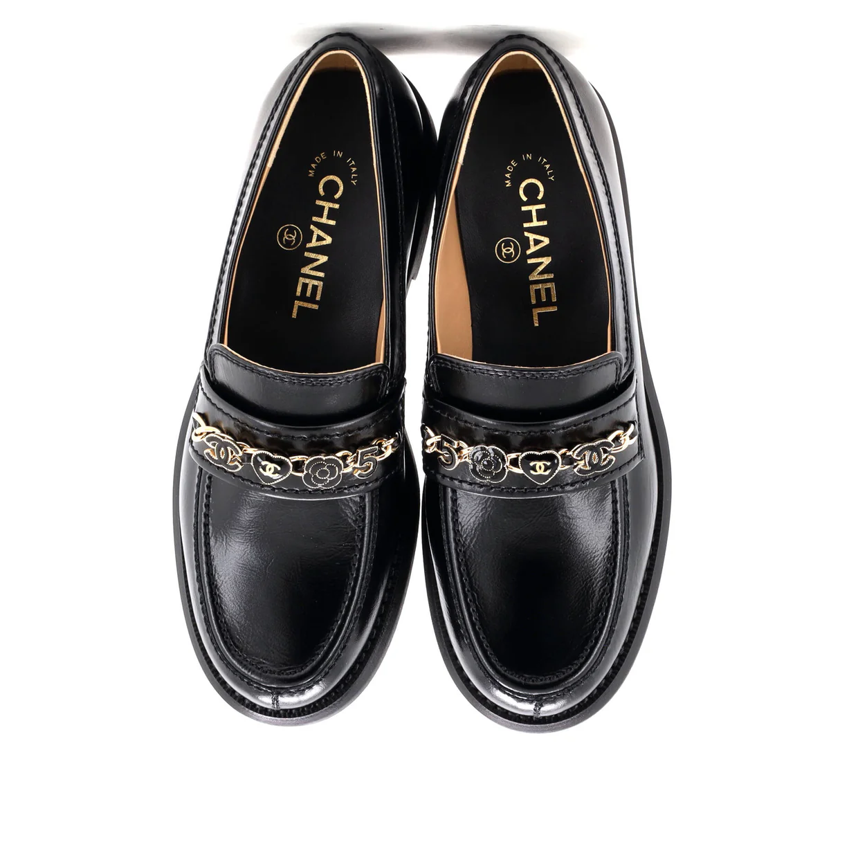 Women's CC Charms Loafers Leather - Deep Luxury