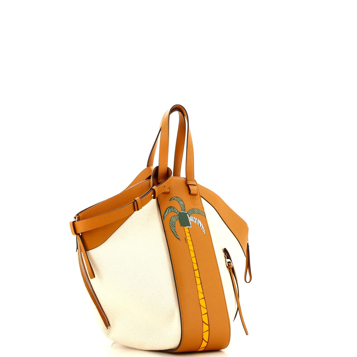 Ken Price Hammock Bag Printed Leather and Canvas Medium - Deep Luxury