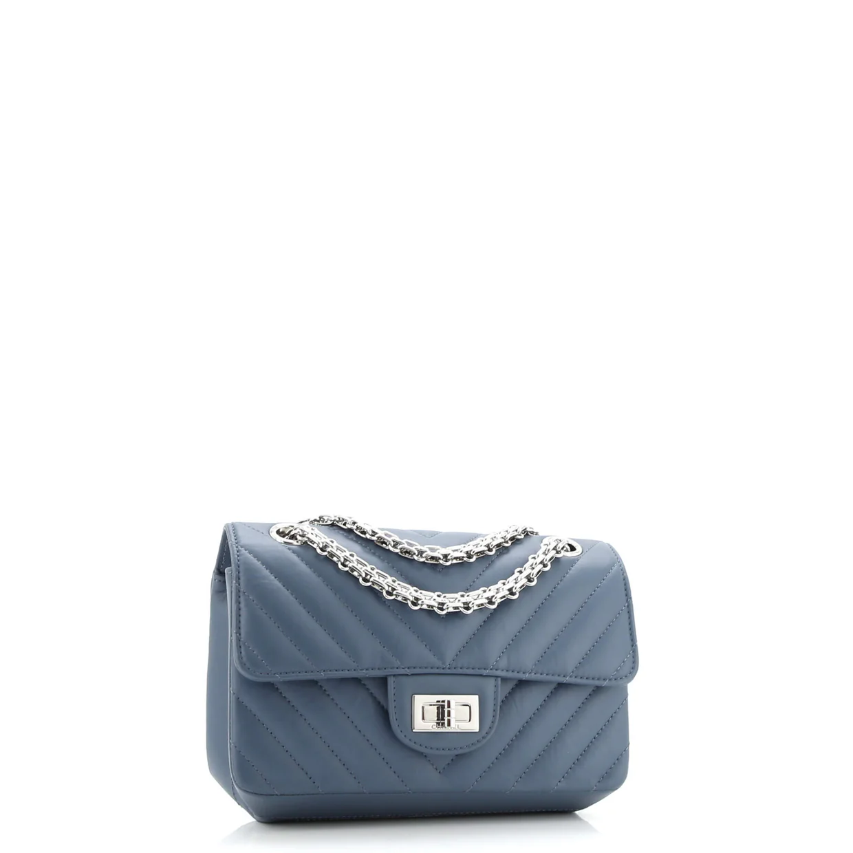 Reissue 2.55 Flap Bag Chevron Aged Calfskin Mini - Deep Luxury