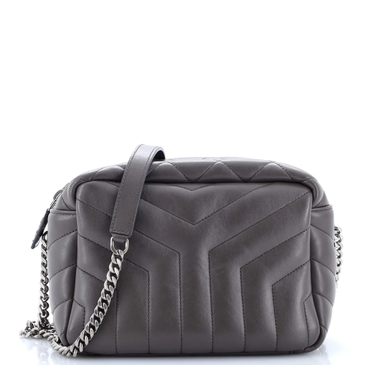 LouLou Bowling Bag Matelasse Chevron Leather Small - Deep Luxury